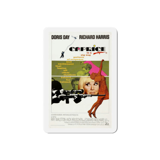 Caprice 1967 Movie Poster Die-Cut Magnet-2 Inch-The Sticker Space
