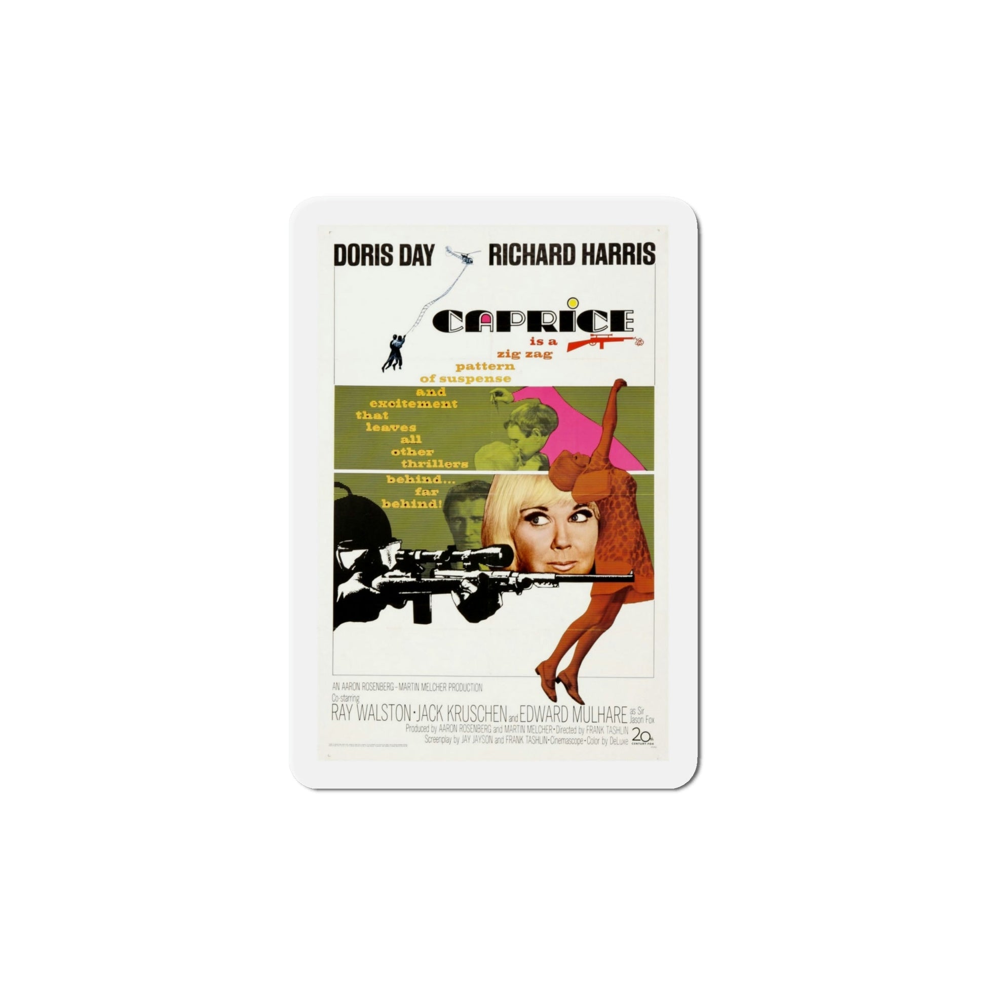Caprice 1967 Movie Poster Die-Cut Magnet-6 Inch-The Sticker Space