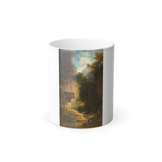 Carl Spitzweg (1808-1885) Prayers in the Forest - oil on canvas 1850 - Color Changing Mug 11oz-11oz-The Sticker Space