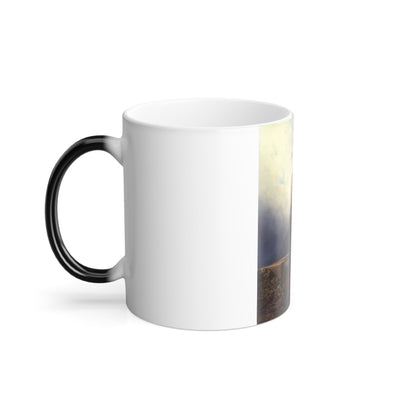 Carl Spitzweg (1808-1885) Sentry on a fortress - 1860 - Color Changing Mug 11oz-11oz-The Sticker Space