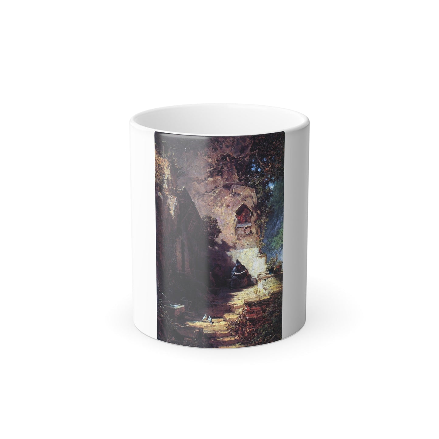 Carl Spitzweg (1808-1885) The Recluse - Oil on Canvas - Color Changing Mug 11oz-11oz-The Sticker Space