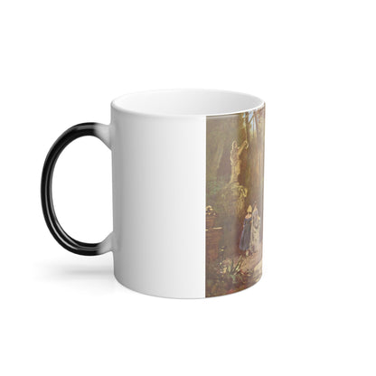 Carl Spitzweg (1808-1885) The Widower - oil on canvas - Color Changing Mug 11oz-11oz-The Sticker Space