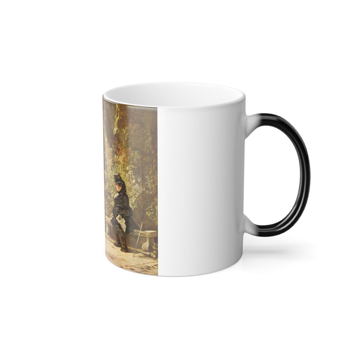 Carl Spitzweg (1808-1885) The Widower - oil on canvas - Color Changing Mug 11oz-11oz-The Sticker Space