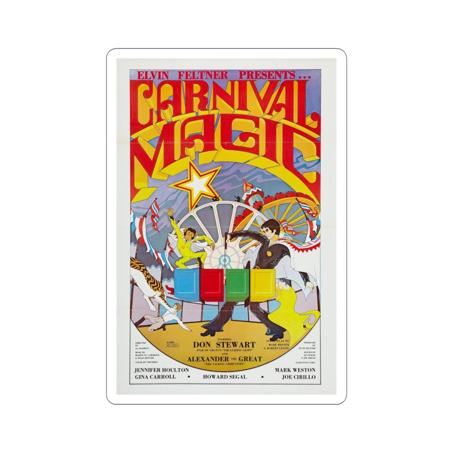 Carnival Magic 1981 Movie Poster STICKER Vinyl Die-Cut Decal-5 Inch-The Sticker Space