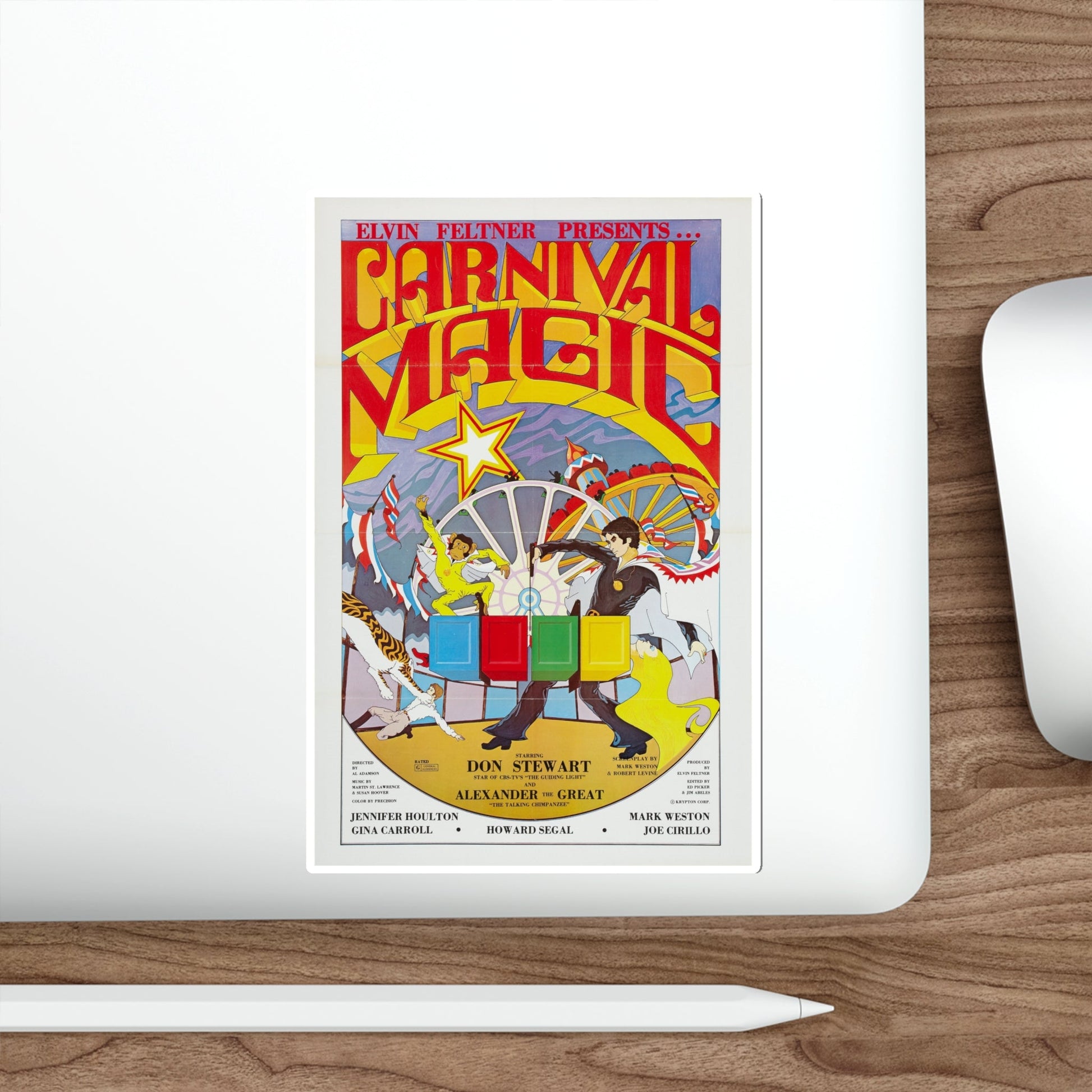Carnival Magic 1981 Movie Poster STICKER Vinyl Die-Cut Decal-The Sticker Space
