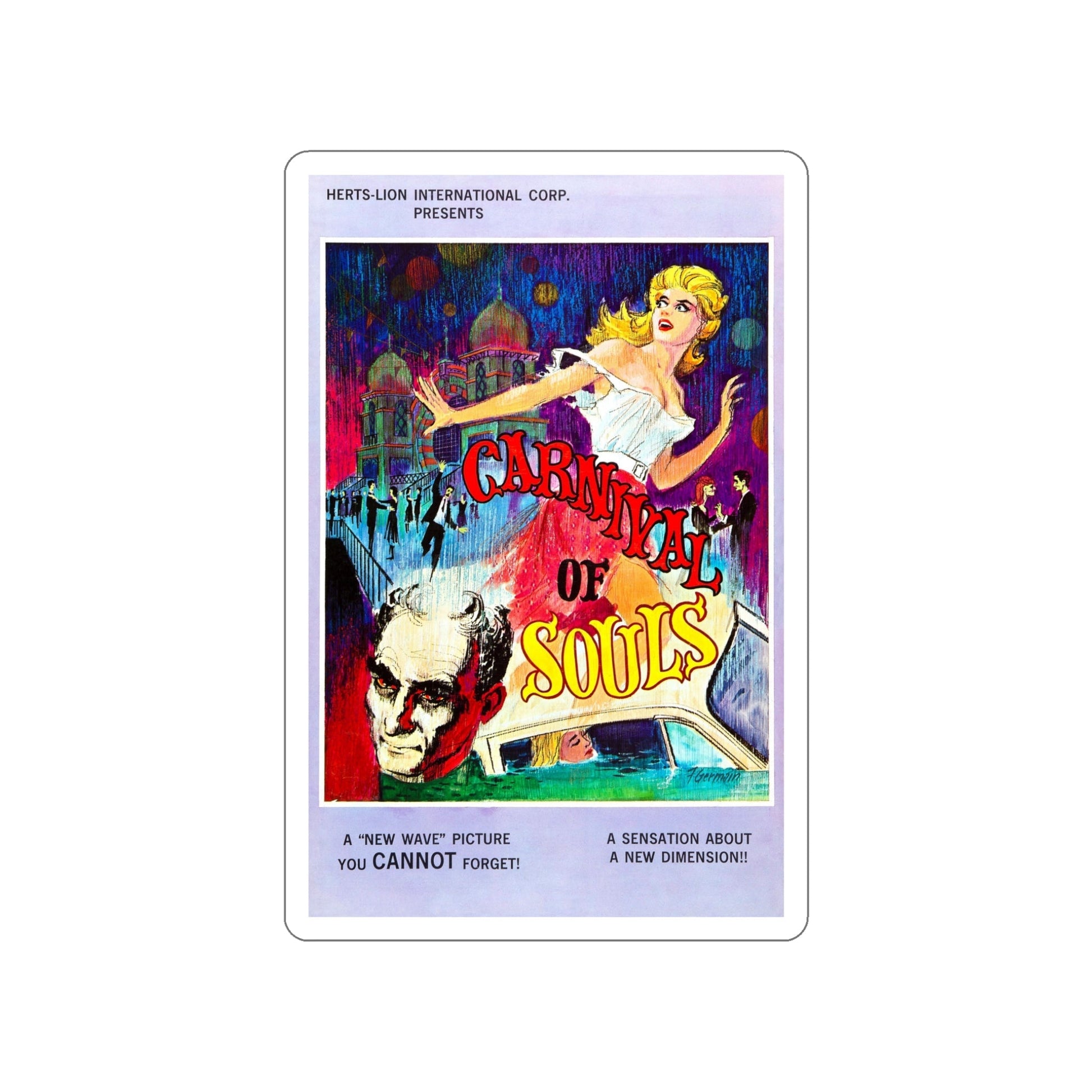 CARNIVAL OF SOULS 1962 Movie Poster STICKER Vinyl Die-Cut Decal-5 Inch-The Sticker Space