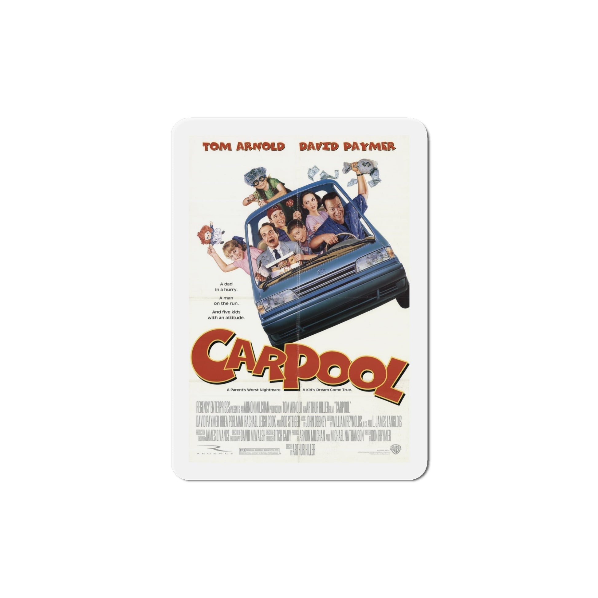 Carpool 1996 Movie Poster Die-Cut Magnet-5" x 5"-The Sticker Space