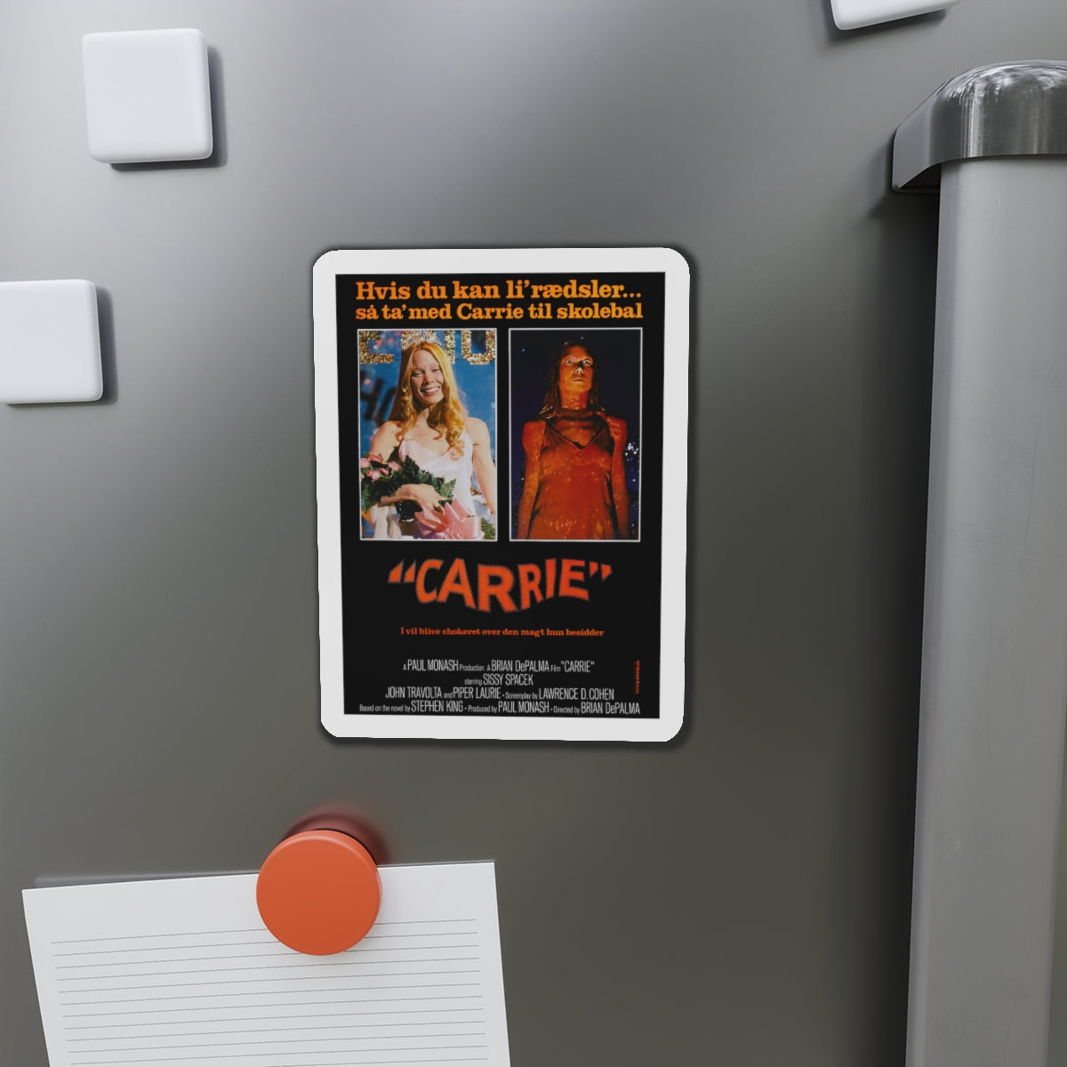 CARRIE (DANISH) 1976 Movie Poster - Die-Cut Magnet-The Sticker Space
