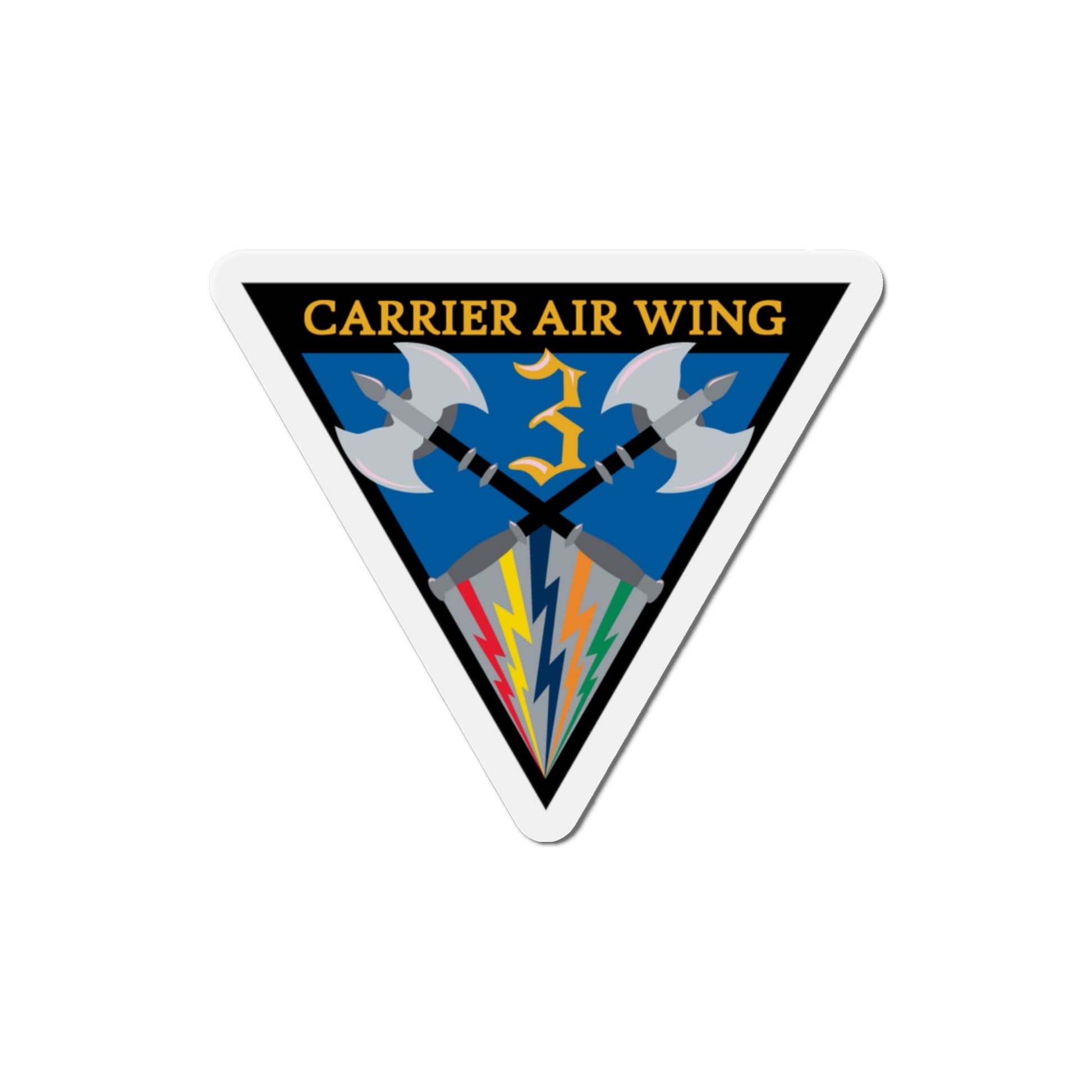 Carrier Air Wing 3 (U.S. Navy) Die-Cut Magnet-3" x 3"-The Sticker Space