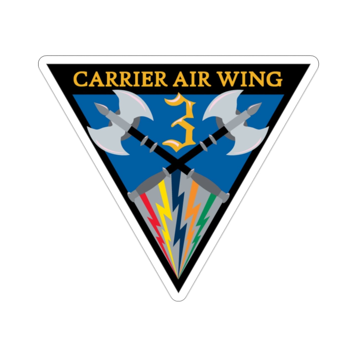 Carrier Air Wing 3 (U.S. Navy) STICKER Vinyl Die-Cut Decal-2 Inch-The Sticker Space