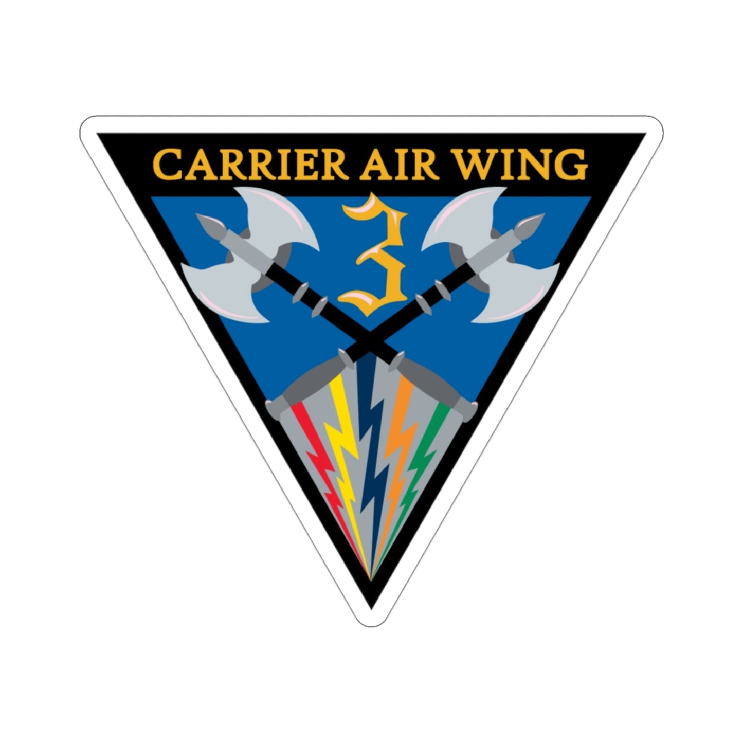 Carrier Air Wing 3 (U.S. Navy) STICKER Vinyl Die-Cut Decal-3 Inch-The Sticker Space
