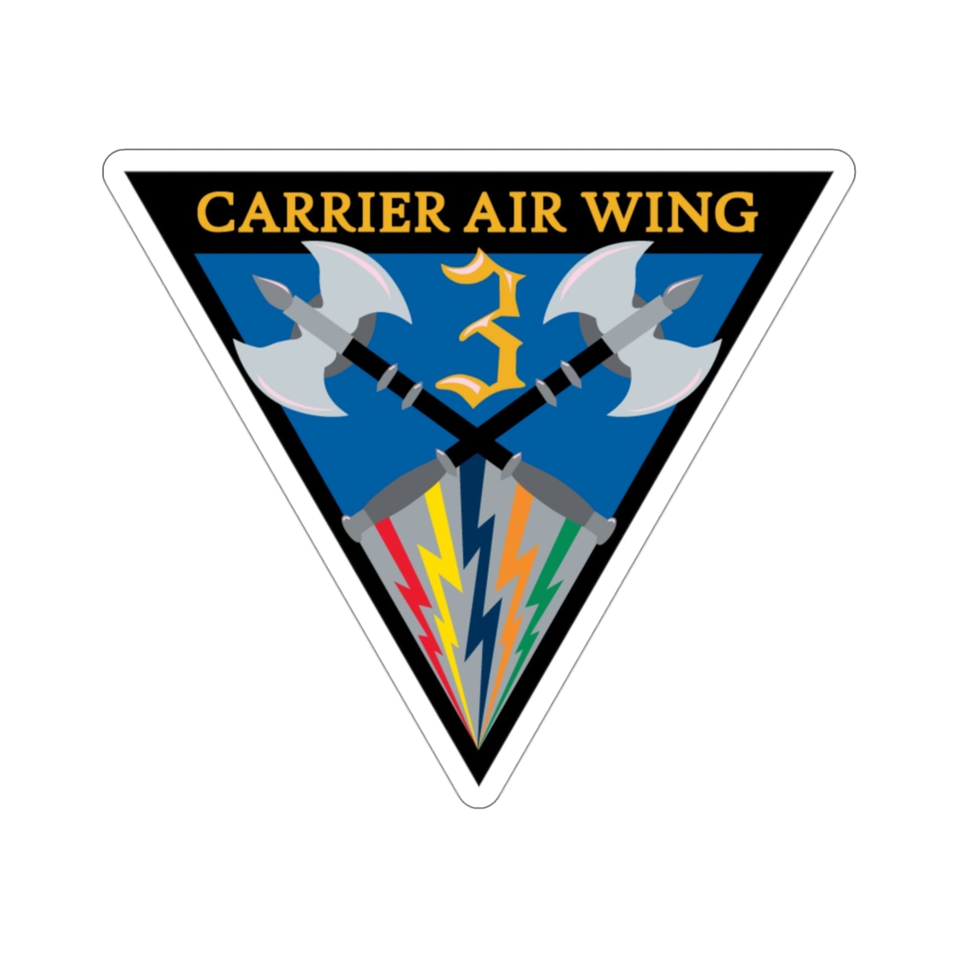 Carrier Air Wing 3 (U.S. Navy) STICKER Vinyl Die-Cut Decal-3 Inch-The Sticker Space