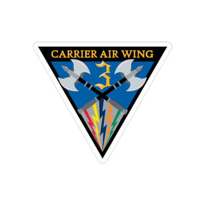 Carrier Air Wing 3 (U.S. Navy) Transparent STICKER Die-Cut Vinyl Decal-2 Inch-The Sticker Space