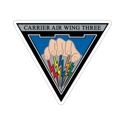 Carrier Air Wing 3 v2 (U.S. Navy) STICKER Vinyl Die-Cut Decal-3 Inch-The Sticker Space