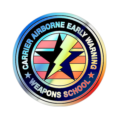 Carrier Airborne Early Warning Weapons School Bolt (U.S. Navy) Holographic STICKER Die-Cut Vinyl Decal-2 Inch-The Sticker Space