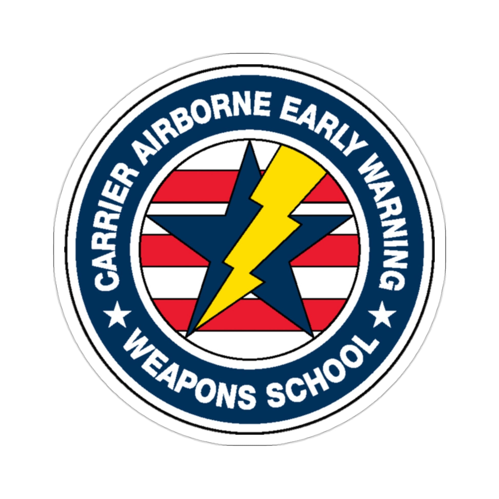 Carrier Airborne Early Warning Weapons School Bolt (U.S. Navy) STICKER Vinyl Die-Cut Decal-2 Inch-The Sticker Space