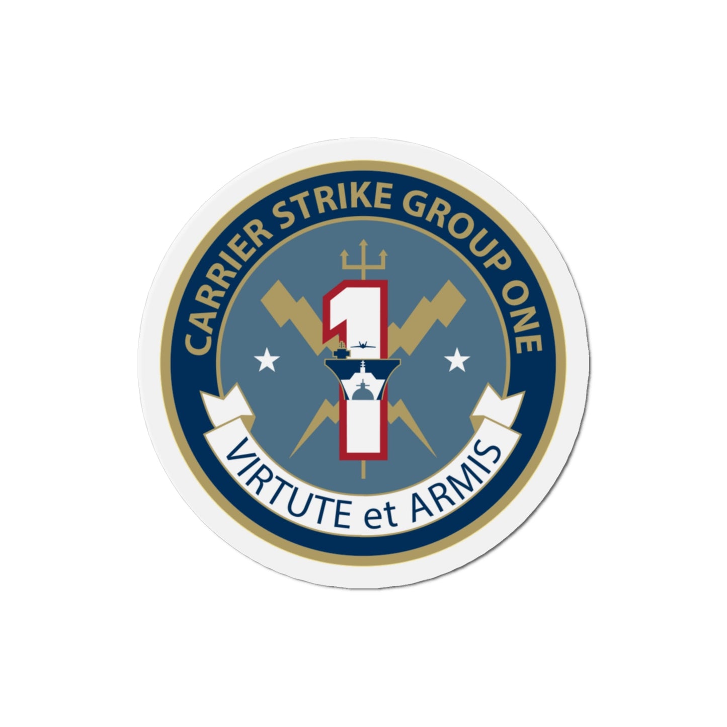 Carrier Strike Group 1 (U.S. Navy) Die-Cut Magnet-3" x 3"-The Sticker Space