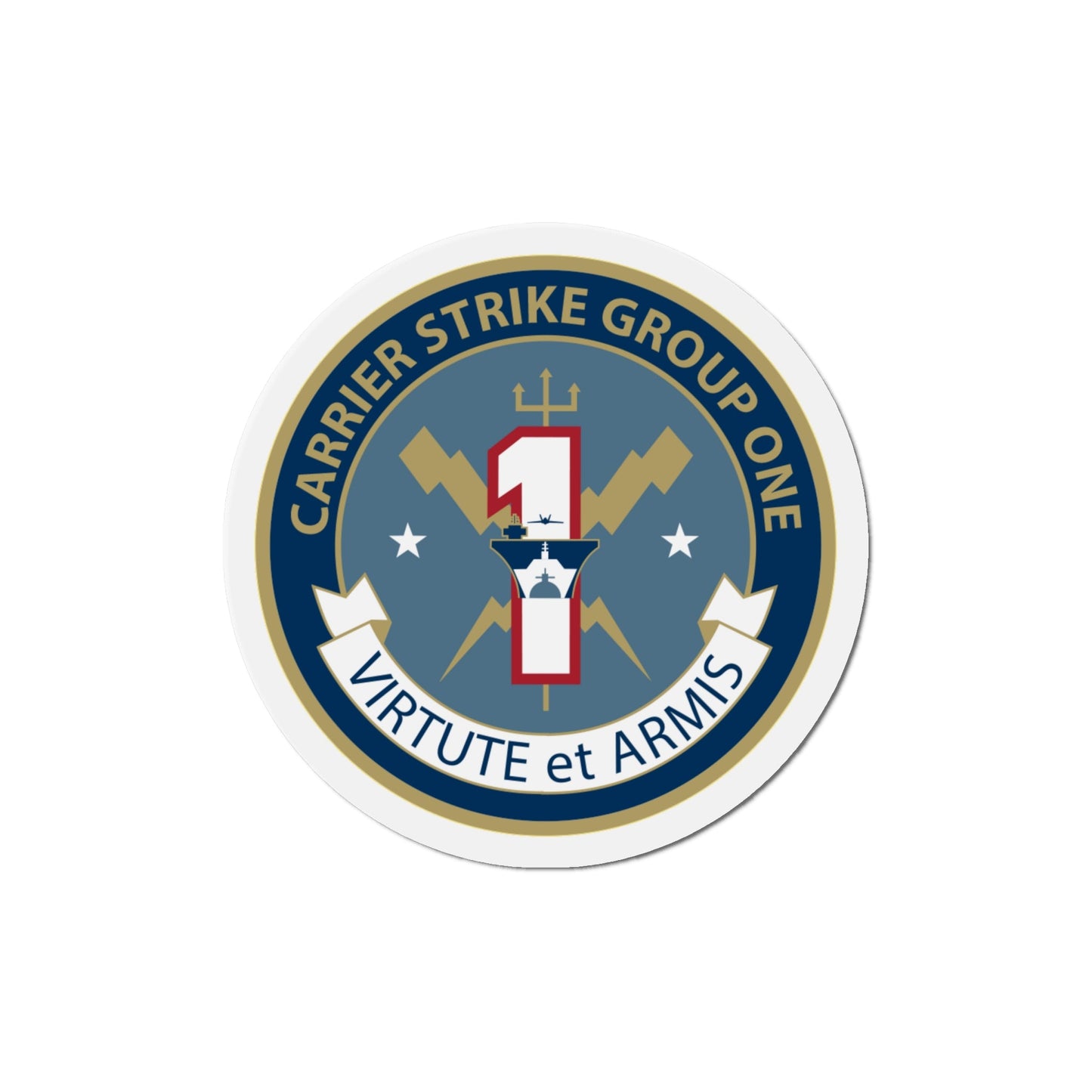 Carrier Strike Group 1 (U.S. Navy) Die-Cut Magnet-6 × 6"-The Sticker Space