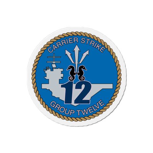 Carrier Strike Group 12 CSG 12 (U.S. Navy) Die-Cut Magnet-2" x 2"-The Sticker Space