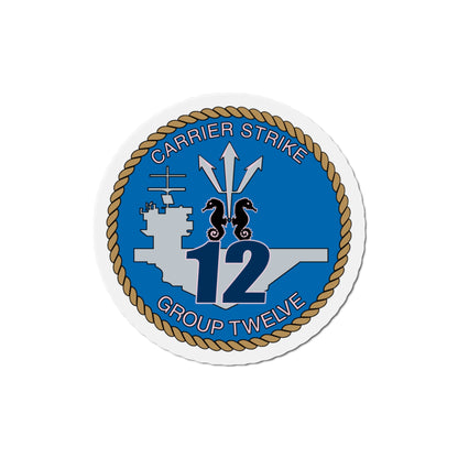 Carrier Strike Group 12 CSG 12 (U.S. Navy) Die-Cut Magnet-5" x 5"-The Sticker Space