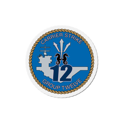 Carrier Strike Group 12 CSG 12 (U.S. Navy) Die-Cut Magnet-6 × 6"-The Sticker Space
