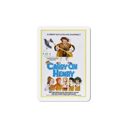 Carry on Henry 1971 Movie Poster Die-Cut Magnet-5 Inch-The Sticker Space