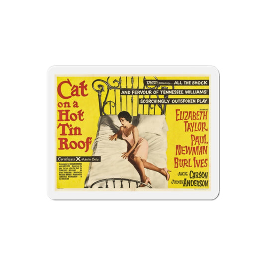 Cat on a Hot Tin Roof 1958 v2 Movie Poster Die-Cut Magnet-2 Inch-The Sticker Space