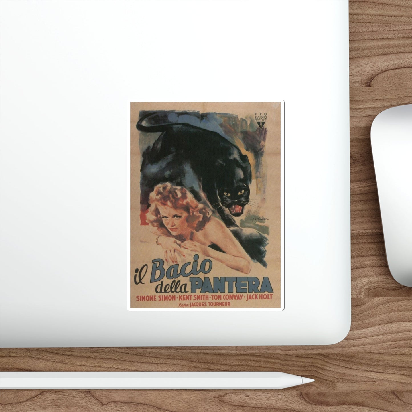 CAT PEOPLE (2) 1942 Movie Poster STICKER Vinyl Die-Cut Decal-The Sticker Space