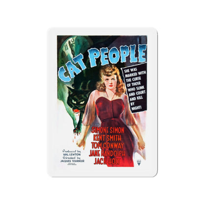 CAT PEOPLE (3) 1942 Movie Poster - Die-Cut Magnet-2" x 2"-The Sticker Space