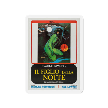 CAT PEOPLE (ITALIAN) 1942 Movie Poster - Die-Cut Magnet-4" x 4"-The Sticker Space