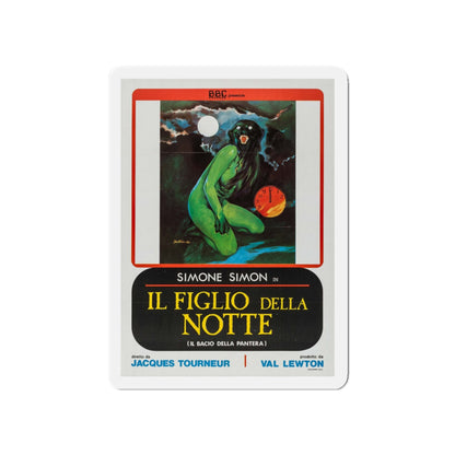 CAT PEOPLE (ITALIAN) 1942 Movie Poster - Die-Cut Magnet-5" x 5"-The Sticker Space