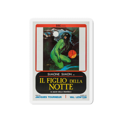CAT PEOPLE (ITALIAN) 1942 Movie Poster - Die-Cut Magnet-6 × 6"-The Sticker Space
