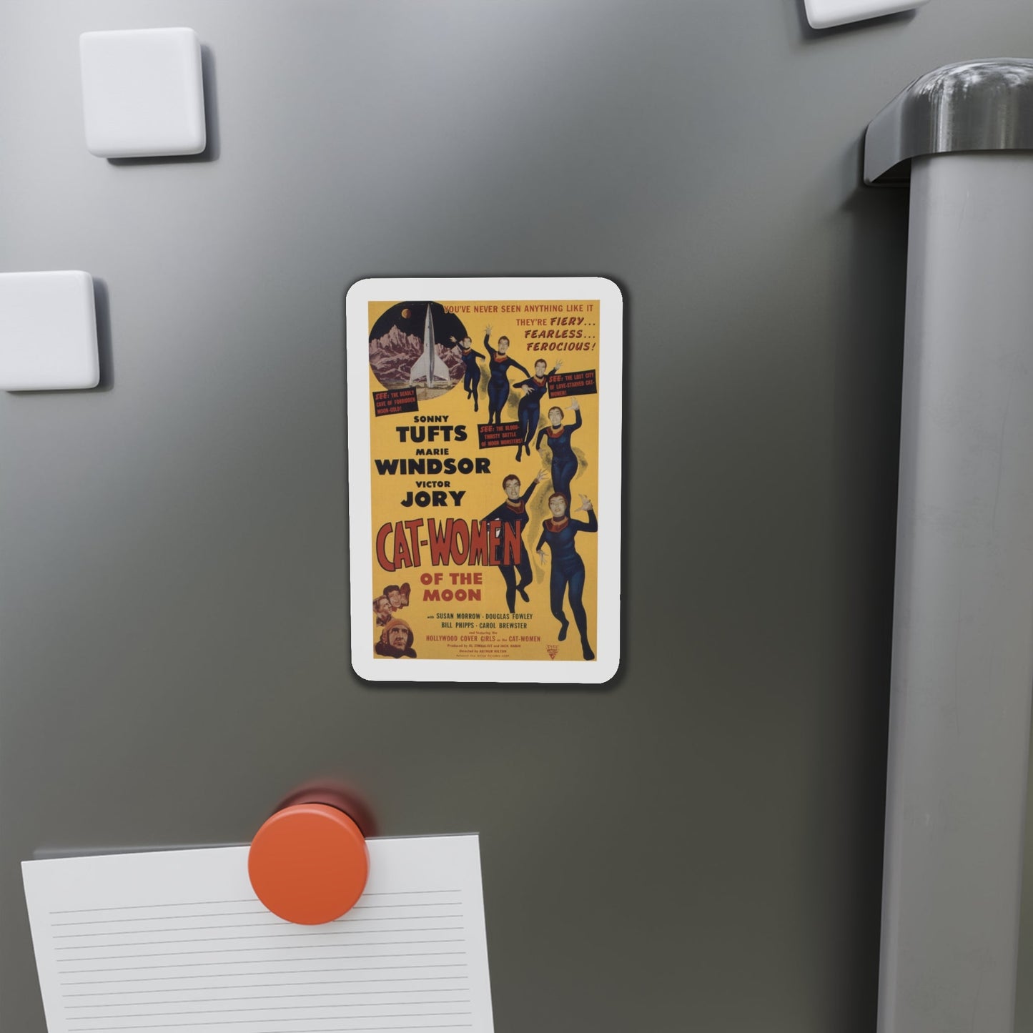 Cat Women of the Moon 1953 Movie Poster Die-Cut Magnet-The Sticker Space