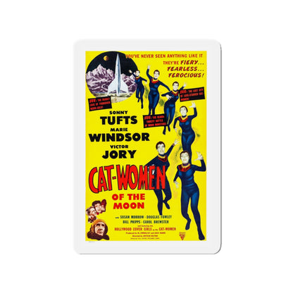 CAT-WOMEN OF THE MOON 1953 Movie Poster - Die-Cut Magnet-3" x 3"-The Sticker Space