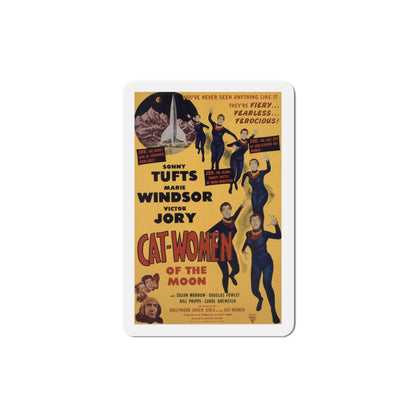 Cat Women of the Moon 1953 Movie Poster Die-Cut Magnet-4 Inch-The Sticker Space