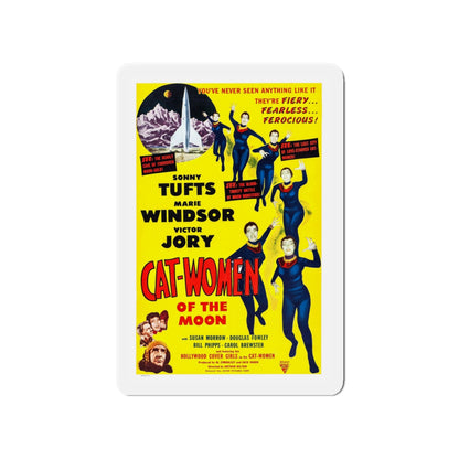 CAT-WOMEN OF THE MOON 1953 Movie Poster - Die-Cut Magnet-4" x 4"-The Sticker Space