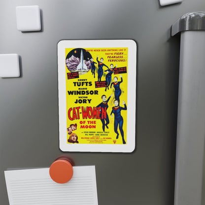 CAT-WOMEN OF THE MOON 1953 Movie Poster - Die-Cut Magnet-The Sticker Space