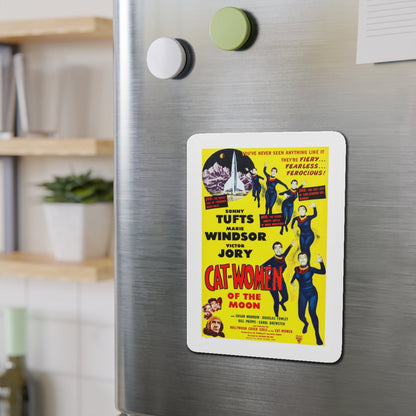 CAT-WOMEN OF THE MOON 1953 Movie Poster - Die-Cut Magnet-The Sticker Space