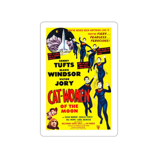 CAT-WOMEN OF THE MOON 1953 Movie Poster STICKER Vinyl Die-Cut Decal-2 Inch-The Sticker Space