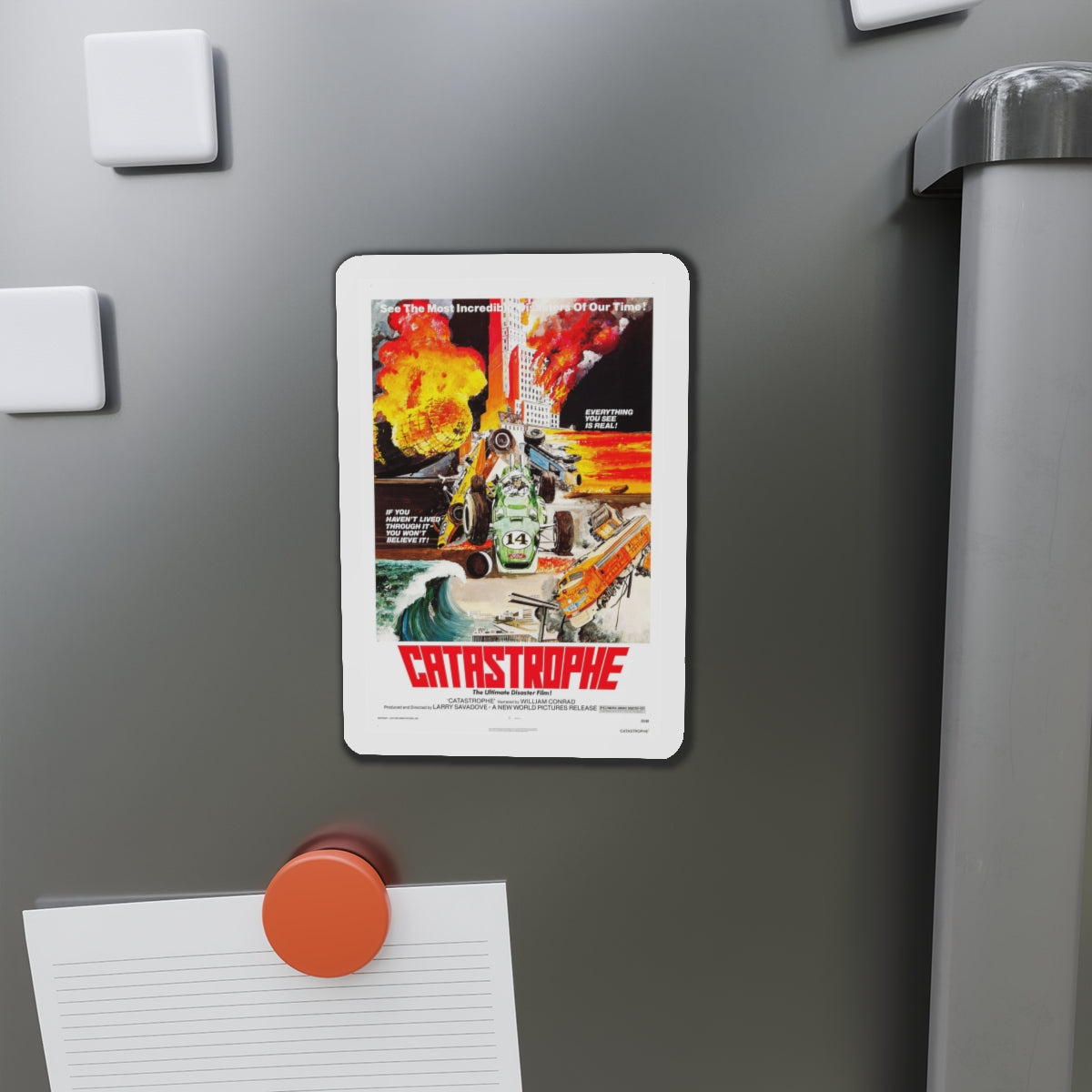 CATASTROPHE 1977 Movie Poster - Die-Cut Magnet-The Sticker Space