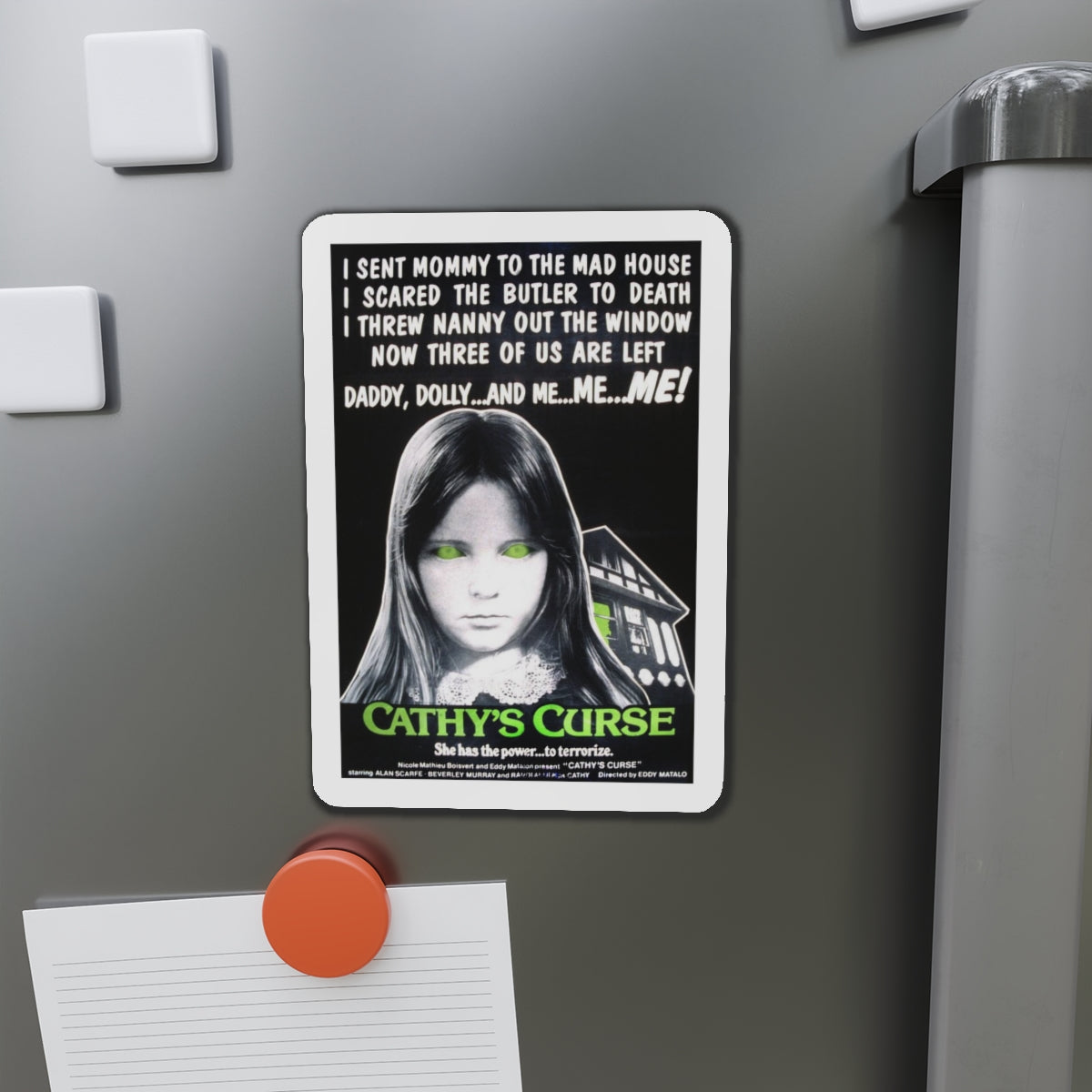 CATHY'S CURSE 1977 Movie Poster - Die-Cut Magnet-The Sticker Space