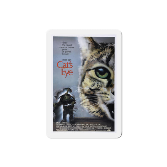 Cat's Eye 1985 Movie Poster Die-Cut Magnet-2" x 2"-The Sticker Space