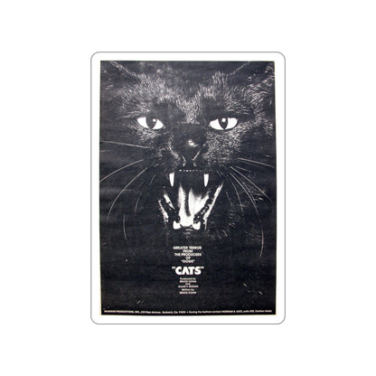CATS (NEVER PRODUCED) 1977 Movie Poster STICKER Vinyl Die-Cut Decal-3 Inch-The Sticker Space