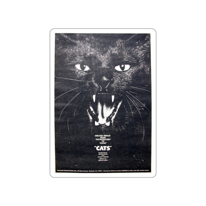 CATS (NEVER PRODUCED) 1977 Movie Poster STICKER Vinyl Die-Cut Decal-4 Inch-The Sticker Space