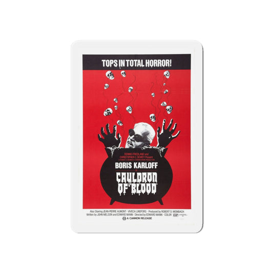 CAULDRON OF BLOOD 1971 Movie Poster - Die-Cut Magnet-6 × 6"-The Sticker Space