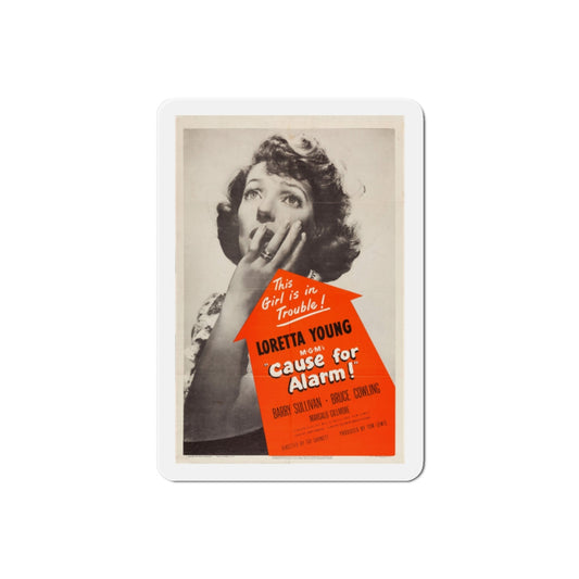Cause for Alarm 1951 Movie Poster Die-Cut Magnet-2 Inch-The Sticker Space