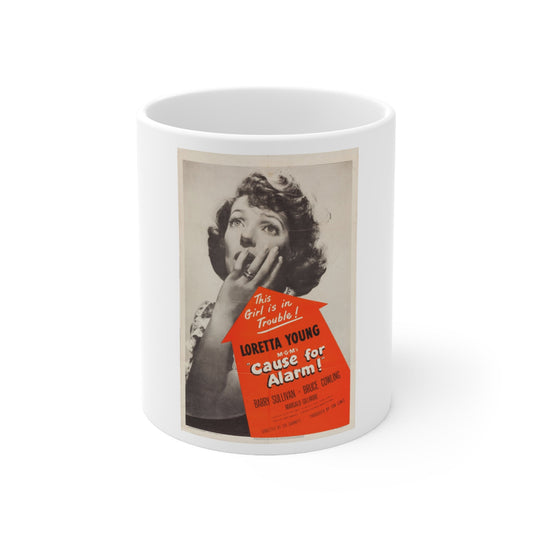 Cause for Alarm 1951 Movie Poster - White Coffee Cup 11oz-11oz-The Sticker Space