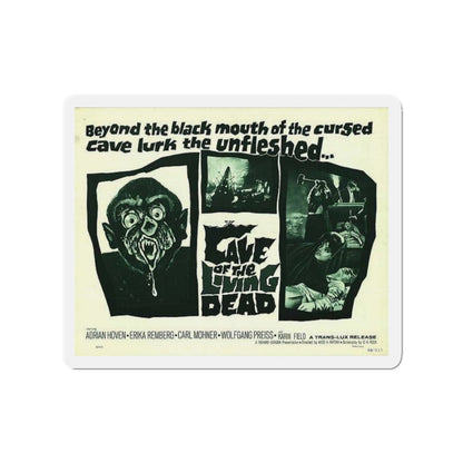CAVE OF THE LIVING DEAD 1964 Movie Poster - Die-Cut Magnet-3" x 3"-The Sticker Space