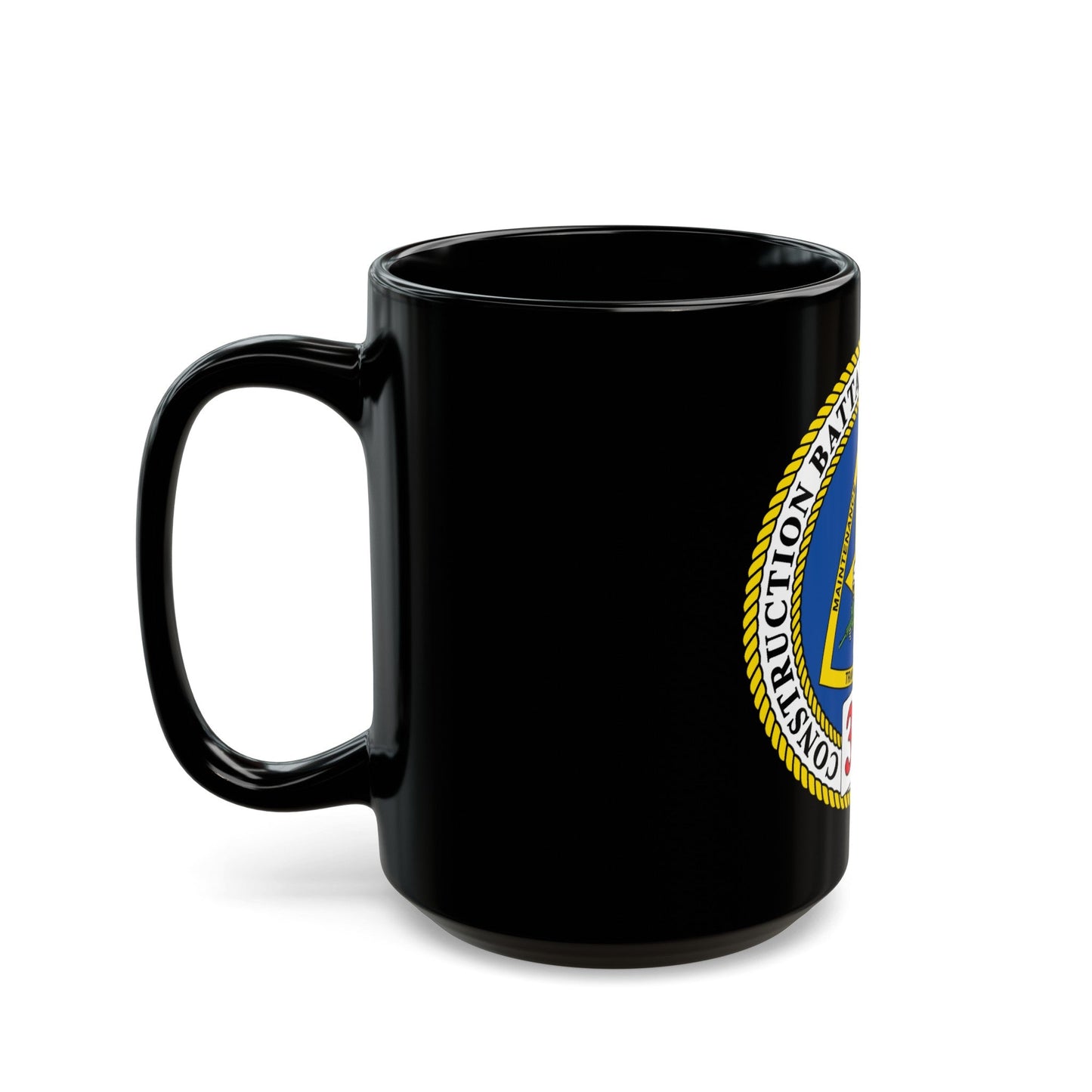CBMU 303 (U.S. Navy) Black Coffee Mug-The Sticker Space