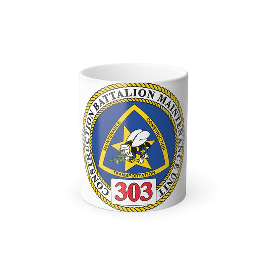 CBMU 303 (U.S. Navy) Color Changing Mug 11oz-11oz-The Sticker Space